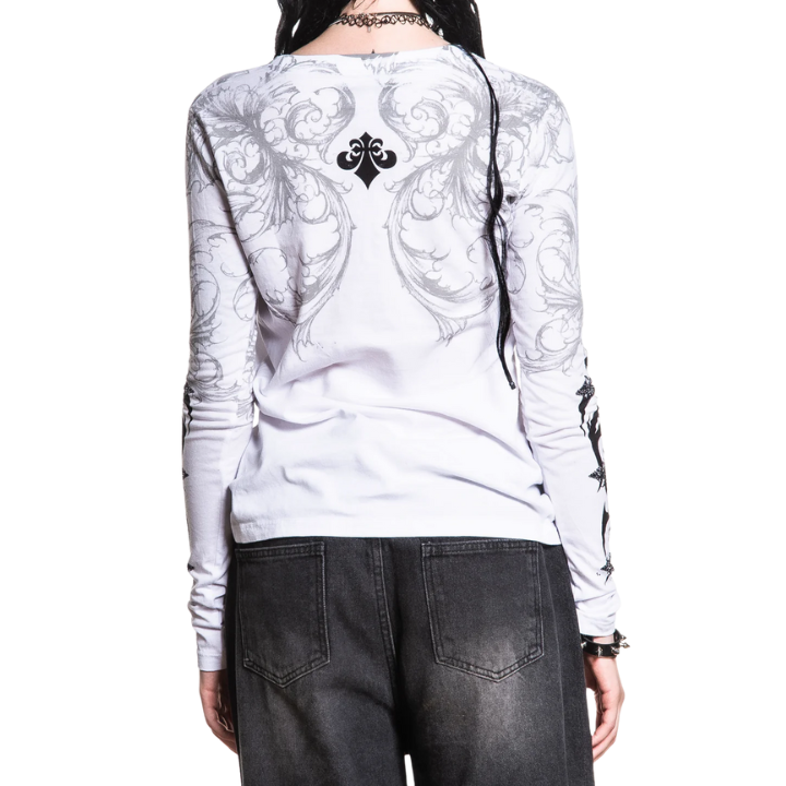 GIRLS L/S COMMISION - WHT