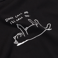 GIRLS S/S CROP DONT CALL ME - BLK