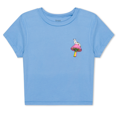 GIRLS S/S CROP PSYCHEDELIC - BLU