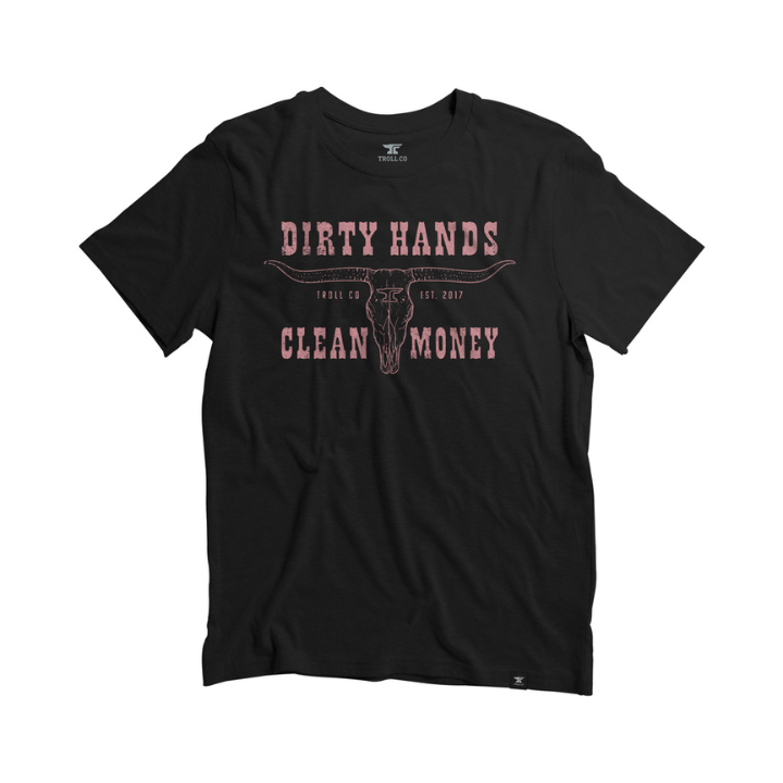 GIRLS S/S DHCM LONGHORN - BLK