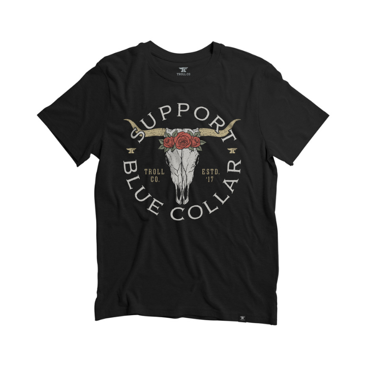 GIRLS S/S SBC LONGHORN - BLK