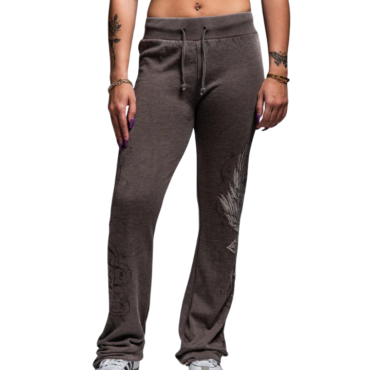 GIRLS SWEATPANT DEATH EYES - BRN