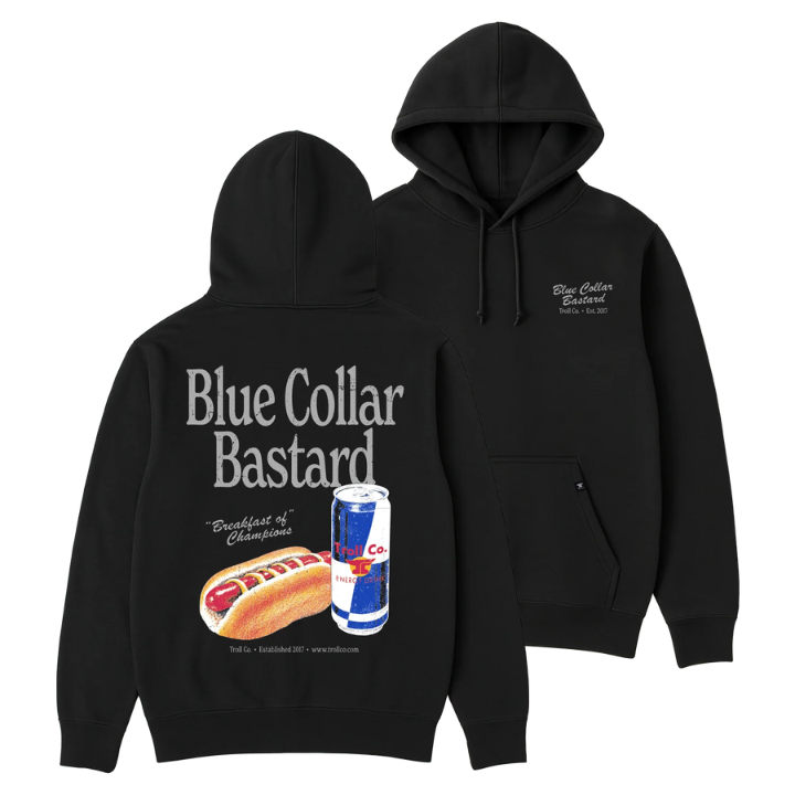 HOODY BCB BREAKFAST - BLK