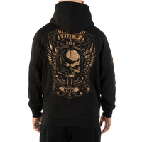 HOODY BIKER WINGS - BLK