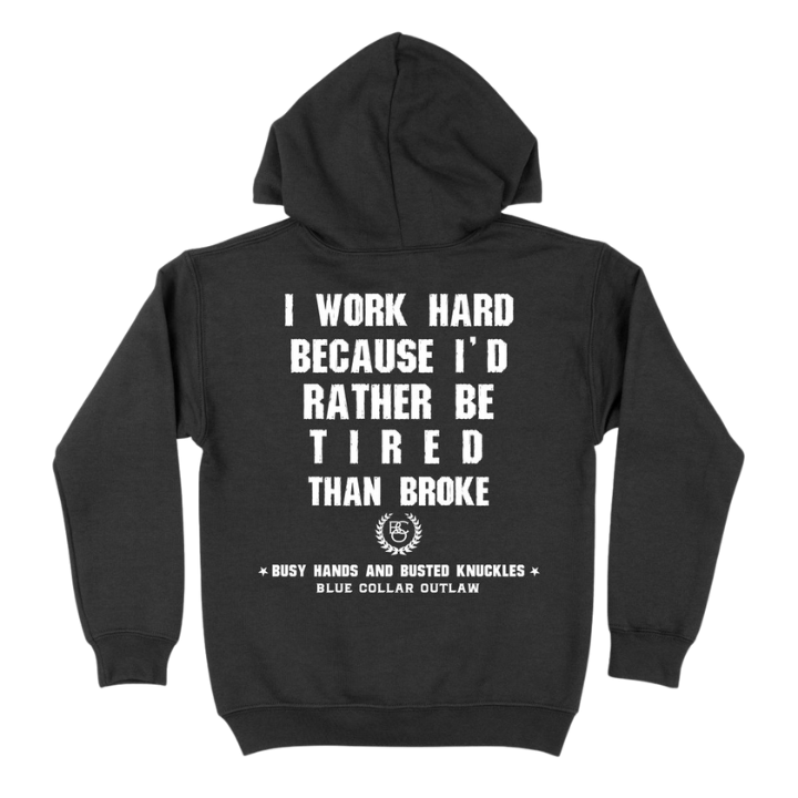 HOODY BROKE - BLK