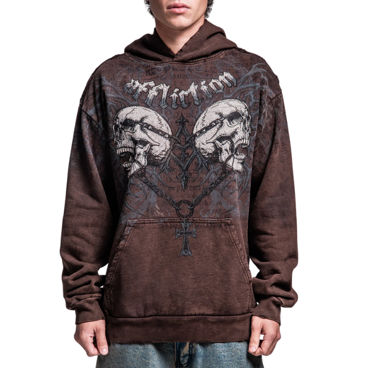 HOODY COLLAPSE - BRN