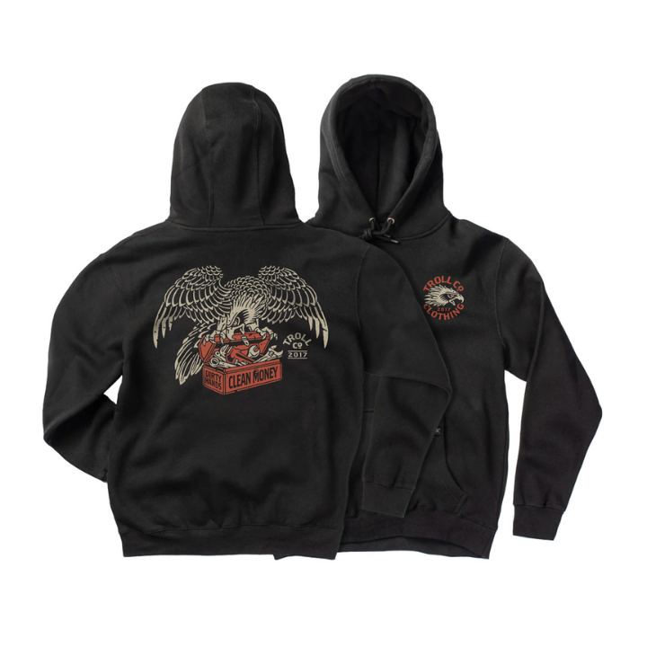 HOODY DHCM EAGLE EYE - BLK