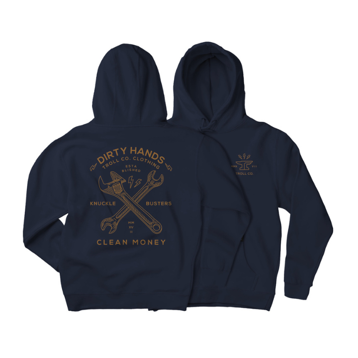 HOODY DHCM TWISTING WRENCHES - NAVY