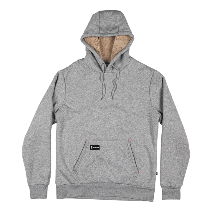 HOODY FAUX FUR LINING - GRY