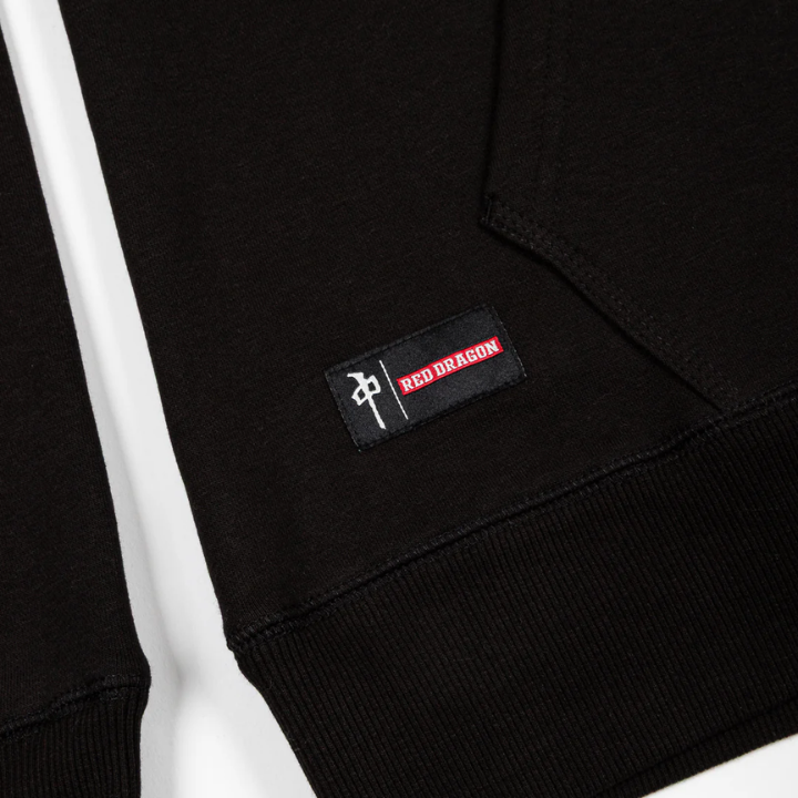 HOODY FELT DRAGON - BLK