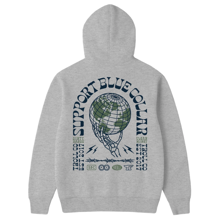 HOODY GLOBAL - GRY