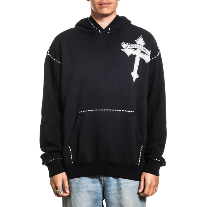 HOODY LIVE FAST - BLK