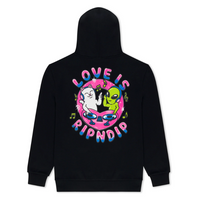 HOODY LOVE IS RIPNDIP - BLK