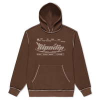 HOODY OVERDRIVE EMBROIDERED - BRN