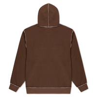 HOODY OVERDRIVE EMBROIDERED - BRN