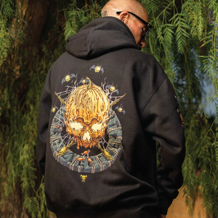 HOODY PUMKIN BADGE - BLK