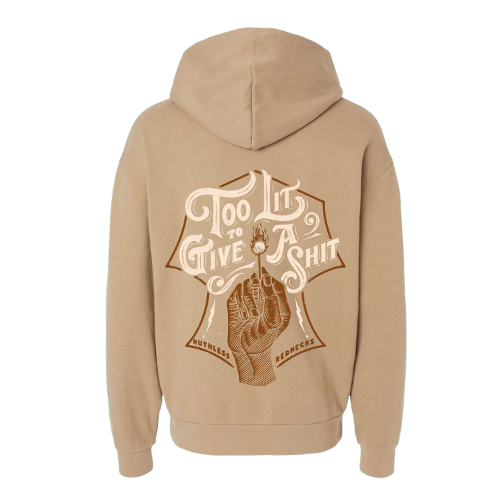 HOODY TOO LIT - SAND
