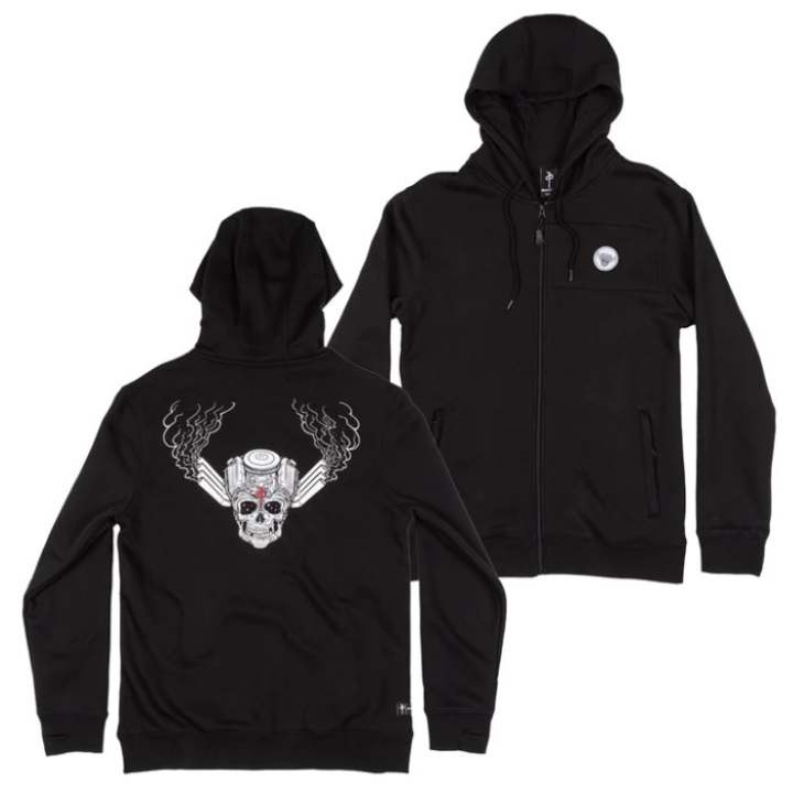 HOODY ZIP DECENZO - BLK