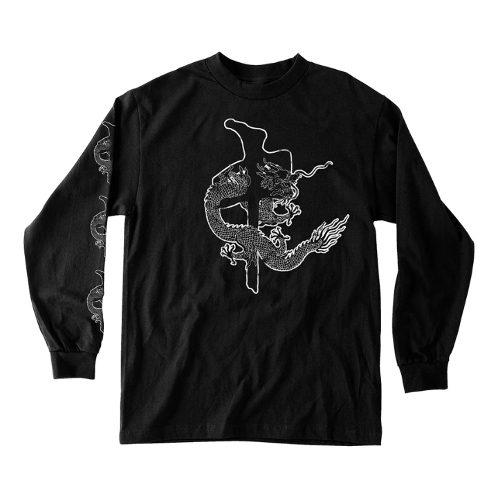 L/S DRAGON CHUNG - BLK