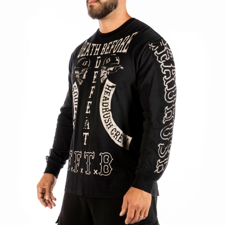 L/S RISE OF MACEDONE - BLK