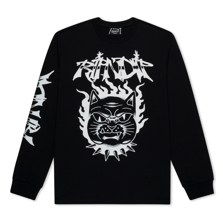 L/S THE HAPPIEST CAT - BLK