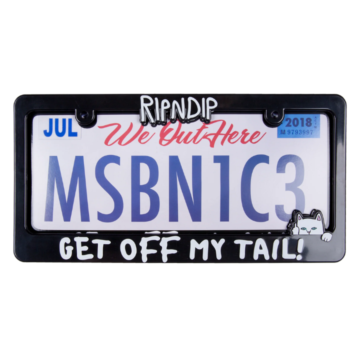 LICENSE PLATE TAILGATE - BLK