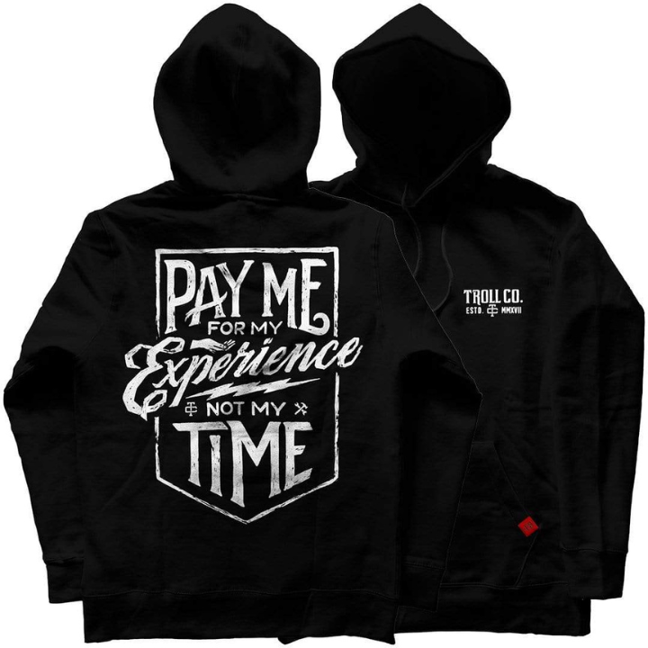 HOODY PAY ME - BLK