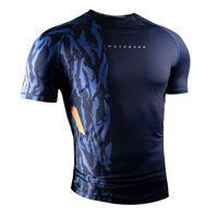 S/S APEX RASHGUARD - BLUE