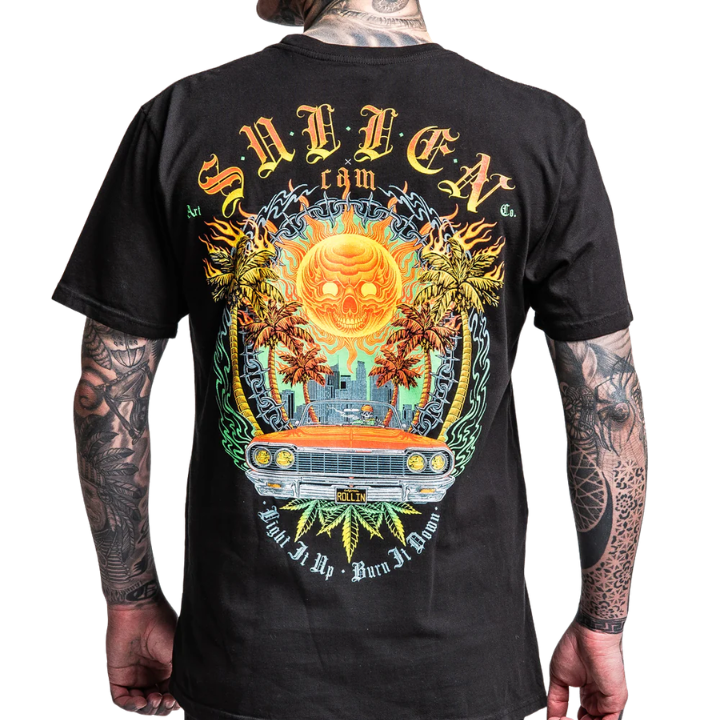 S/S BURN IT DOWN - BLK