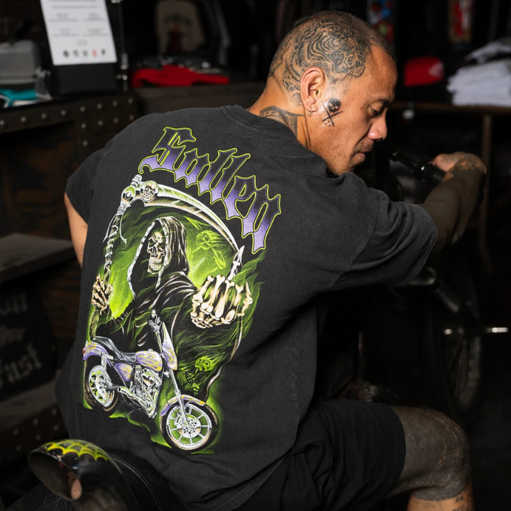 S/S GRIM HIGHWAY - BLK