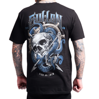 S/S HARPOON SKULL - BLK