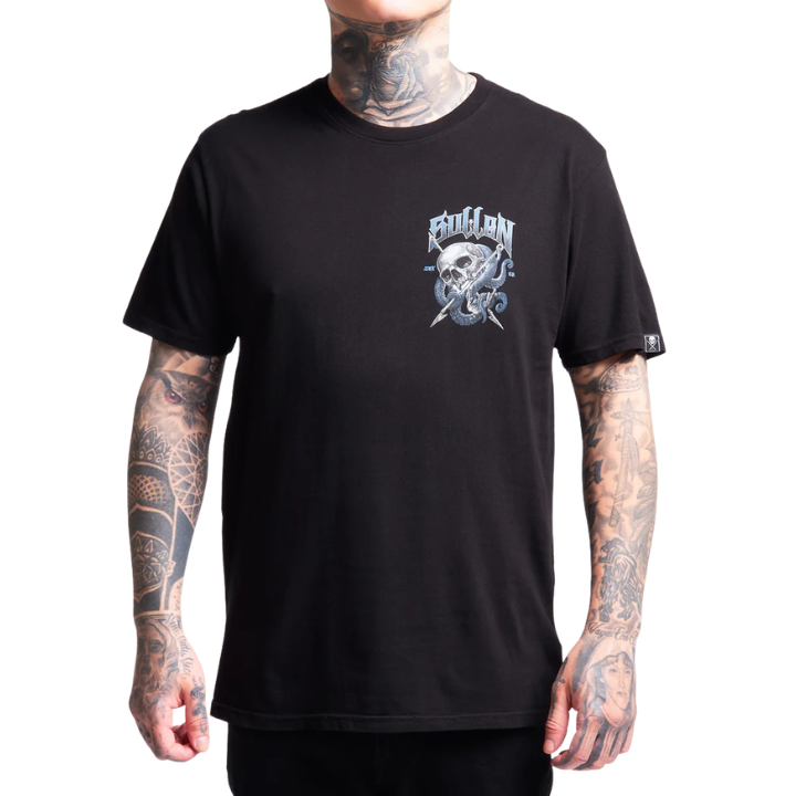 S/S HARPOON SKULL - BLK