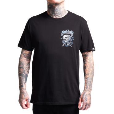 S/S HARPOON SKULL - BLK