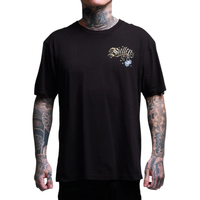 S/S NEVER LOOK BACK - BLK