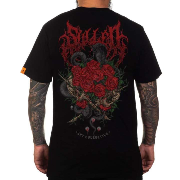 S/S POISONED PETALS - BLK