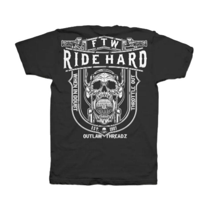 S/S RIDE HARD - BLK