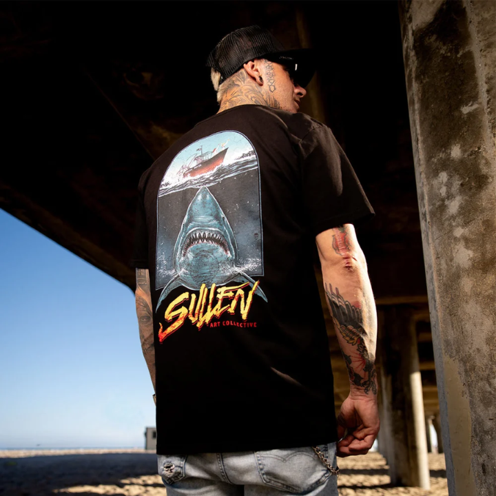S/S SHARK ATTACK - BLK