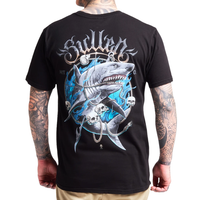 S/S SHARK SKULL - BLK