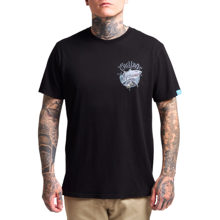 S/S SHARK SKULL - BLK