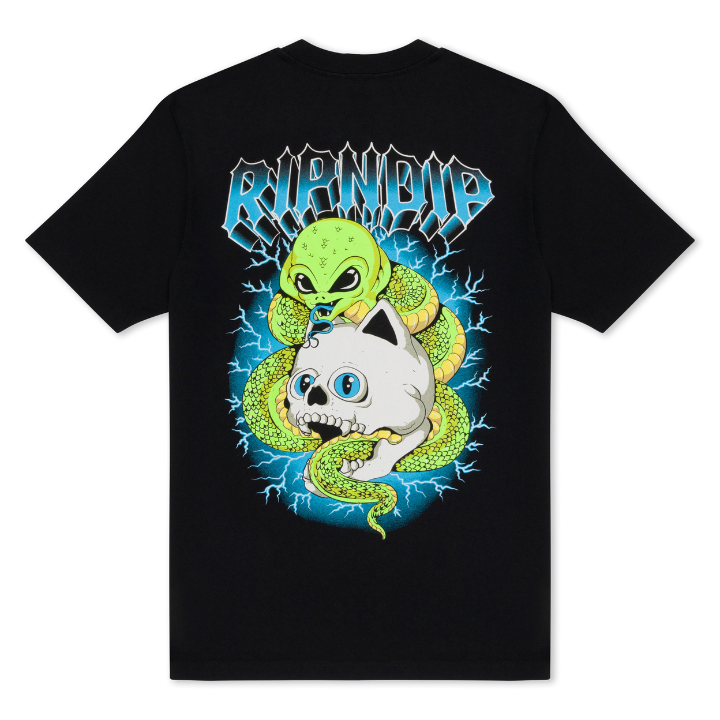 S/S SKULL AND BONES - BLK