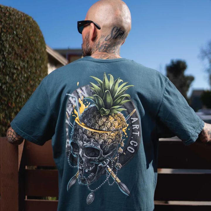 S/S SLICED PINEAPPLE - BLU