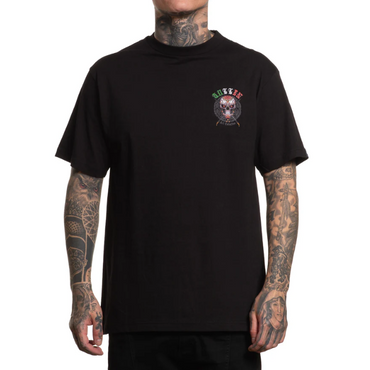 S/S SUGAR SKULL - BLK