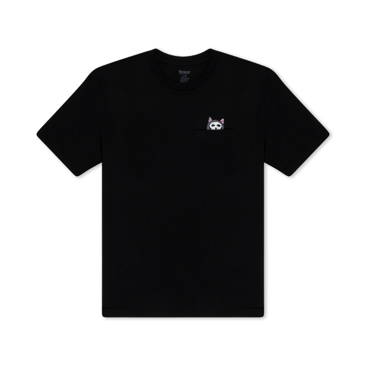 S/S TRICK OR TREAT POCKET - BLK
