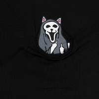 S/S TRICK OR TREAT POCKET - BLK