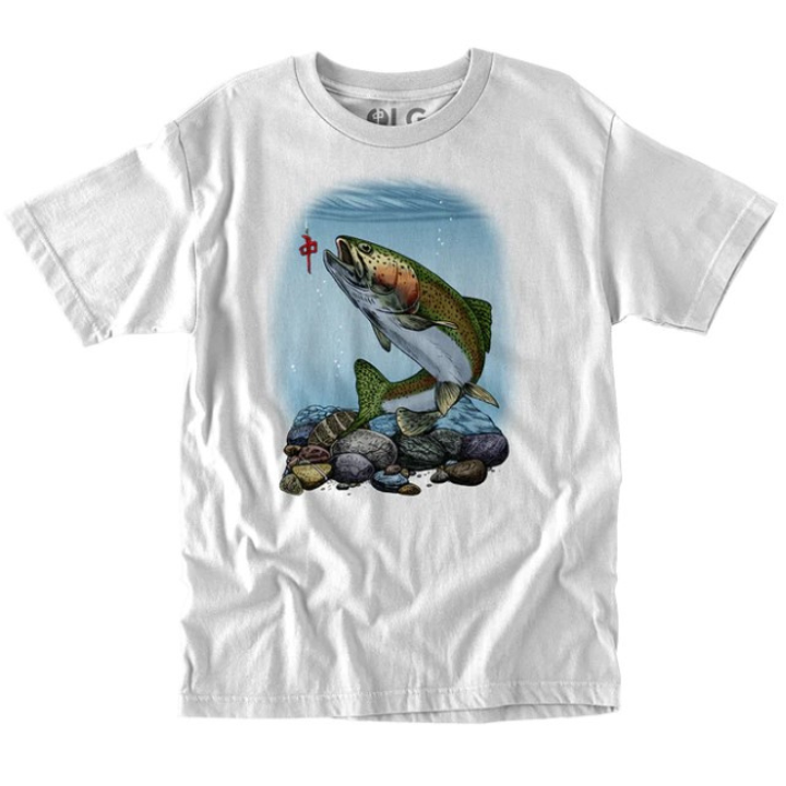 S/S TROUT LIFE - WHT