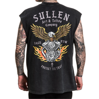 SLEEVELESS TEE LIVE FREE - BLK