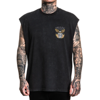 SLEEVELESS TEE LIVE FREE - BLK