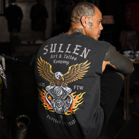 SLEEVELESS TEE LIVE FREE - BLK