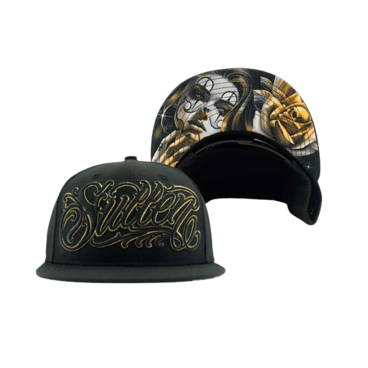 SNAPBACK GOLD GAZE - BLK