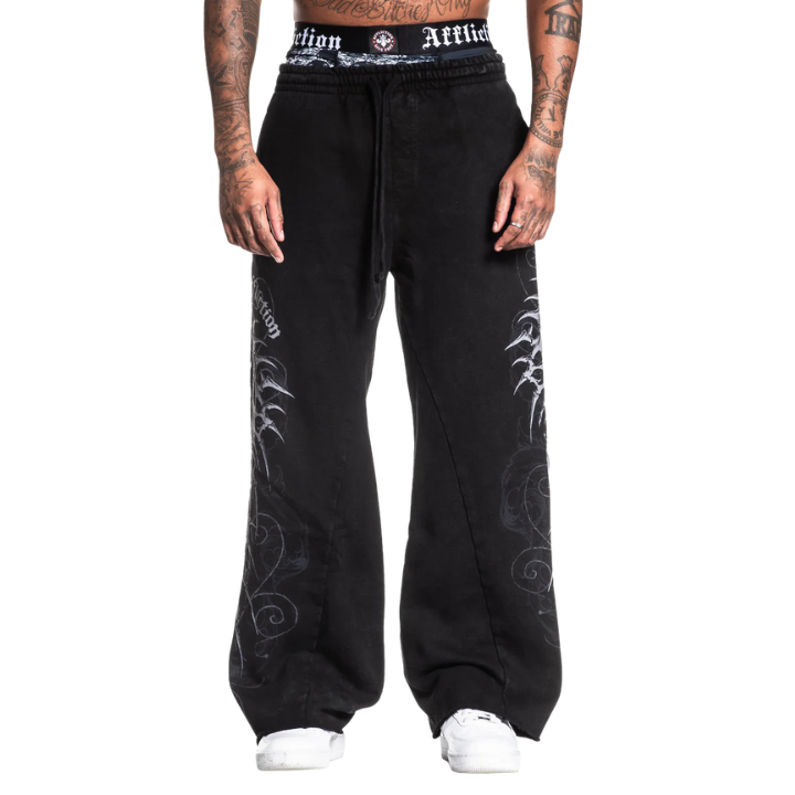 SWEATPANT SKELETON - BLK